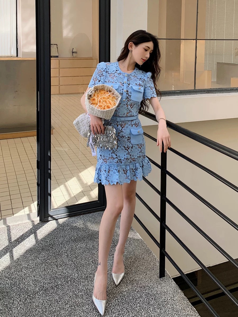 Flower fields lace dress FD1441 images